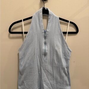 Harley Davidson Light Blue Sleeveless Top